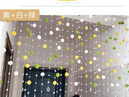 水晶帘子珠、窗帘如何打造梦幻北欧风家居？