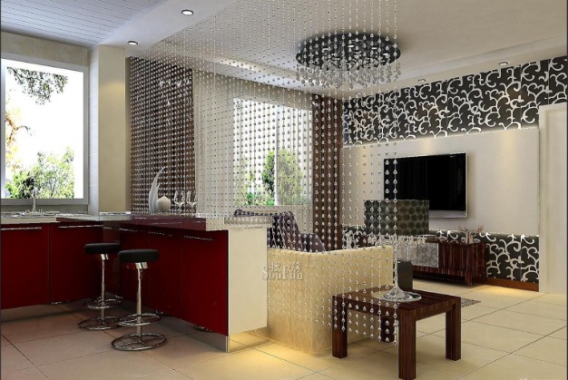 别再用屏风堵光了：新中式“珠帘隔断”把氛围感直接拉满