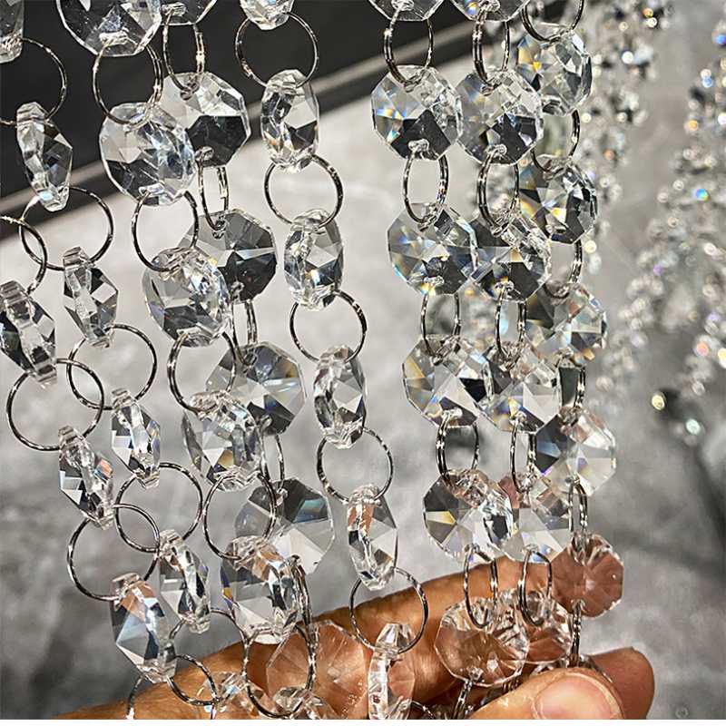 高端水晶帘子珠窗帘怎么选？材质款式全解析！(图3)