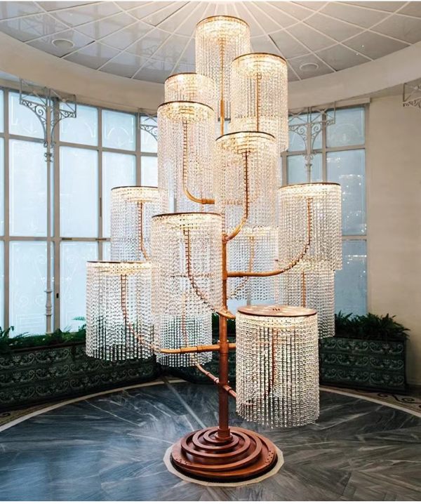高端水晶帘子珠定制指南：灵泉装饰打造奢华家居新体验(图1)