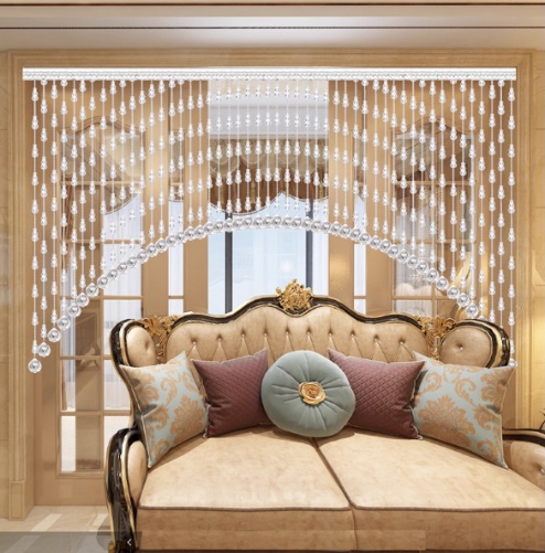 家居装饰趋势更新：水晶帘子珠定制成高端家庭与样板间热门选择(图1)