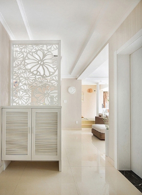 玄关柜只是多做几个镂空,漂亮指数提升十倍(图2) 玄关柜只是多做几个镂空,漂亮指数提升十倍(图2)