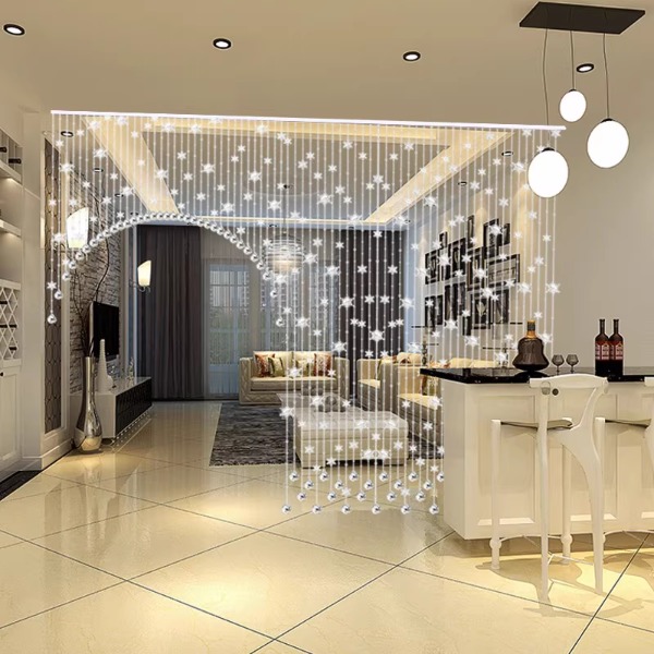 【如何运用水晶帘子珠、窗帘打造奢华空间】(图1) 【如何运用水晶帘子珠、窗帘打造奢华空间】(图1)